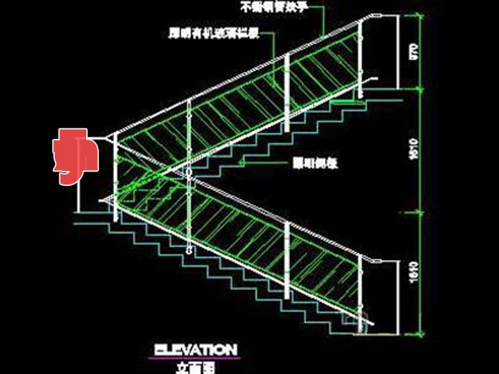 Stairs Cad block and details Download 16